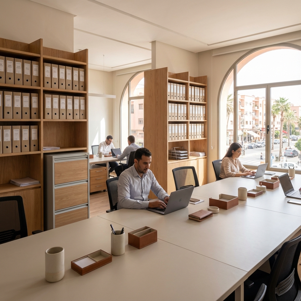 Dossiers en carton pour archivage écologique au Maroc